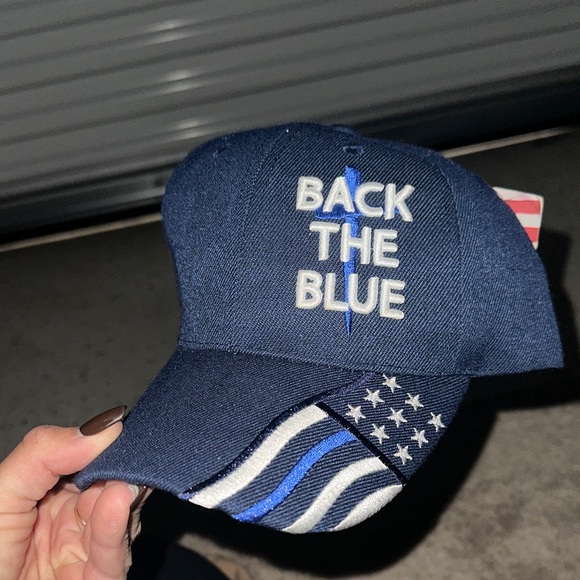 usa headwear Other - Navy 'Back the Blue' Patriotic Cap